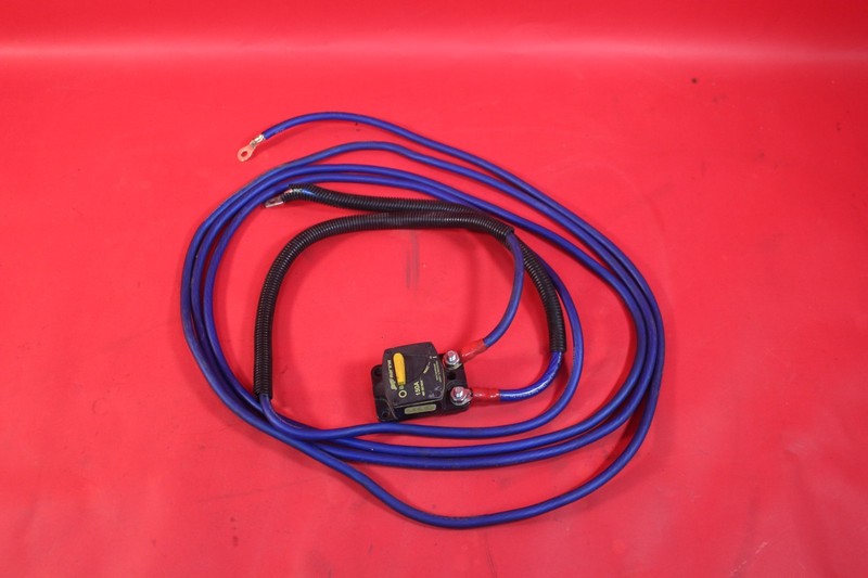 Speaker Amp Amplifier Power Wire 4 GA Gauge W/ 150 Amp Shut Off Switch *Used*