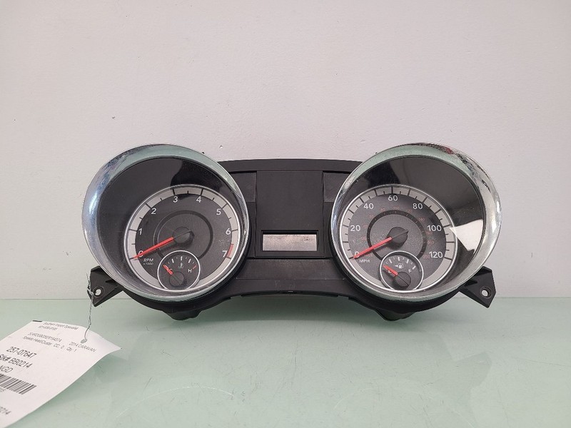 Speedometer Cluster 120 MPH Brushed Metallic Trim Fits 14 CARAVAN 551215