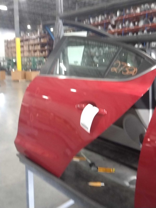 2015 MAZDA 3 Rear Left Door Red 41V OEM Used, 125K Miles, Warranty 6 Months