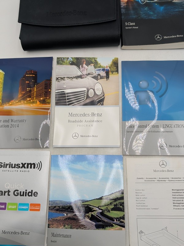 2014 Mercedes Benz S-Class S550 S63AMG Genuine Owner's Manual Set
