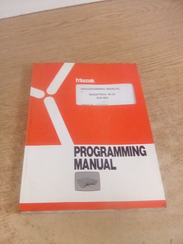 Mazak Programming Manual For Mazatrol M-32 EIA/ISO