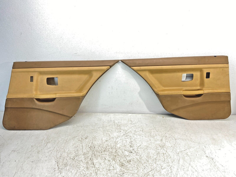 91-98 BMW E36 3 Series M3 4dr Rear Interior Door Panel Card Trim Beige Set! OEM✅