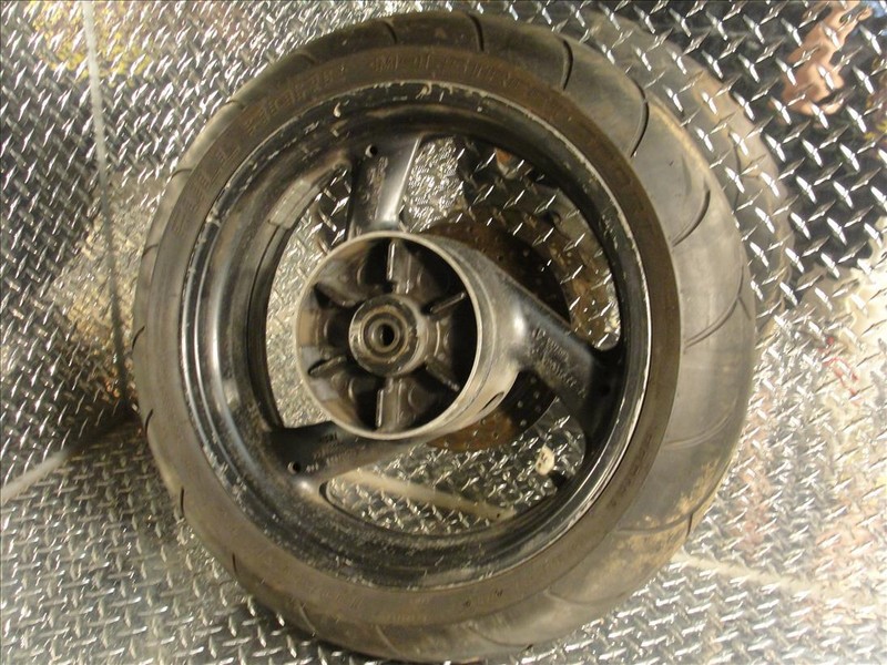 1997 YAMAHA YZF 600 R REAR WHEEL RIM BRAKE ROTOR DISC W/ TIRE YZF600 YZF600R 97