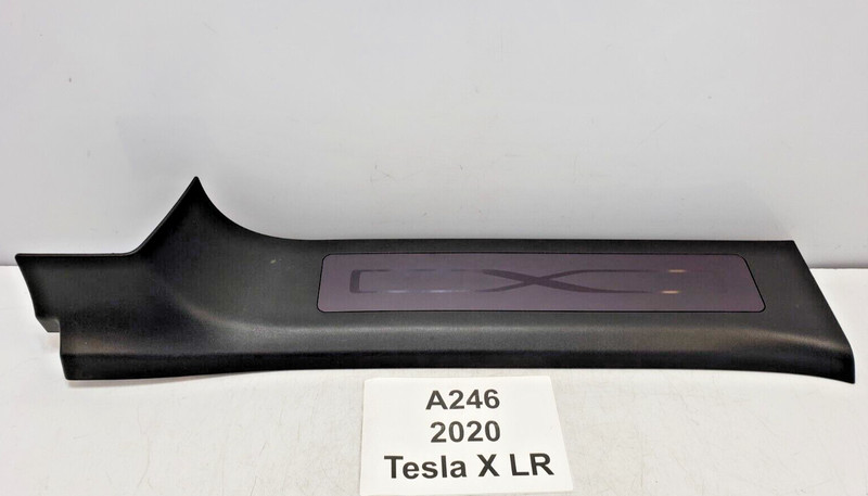 ✅ 16-20 OEM Tesla Model X Rear Right Passenger Side Door Sill Cover Trim Panerl