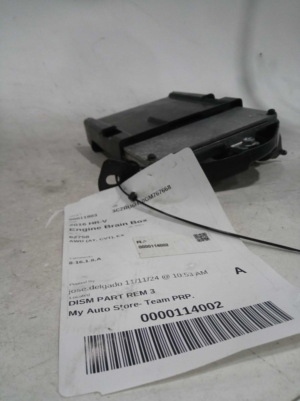 2016 Honda HR-V Engine Control Module ECM Black OEM 3782051MA81 126K Miles