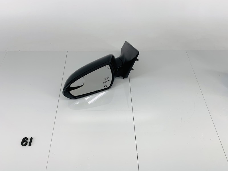 17-20 HYUNDAI ELANTRA LEFT SIDE EXTERIOR REAR VIEW MIRROR BLACK NOIR PEARL OEM
