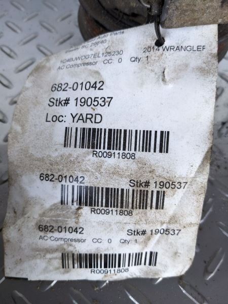 AC Compressor Thru 03/09/14 Fits 12-14 WRANGLER 911808