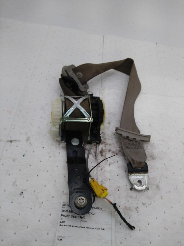 Used Front Left Seat Belt Front fits: 2009 Gmc Sierra 2500 pickup bucket and ben