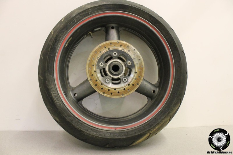 1999 Suzuki GSXR750 REAR WHEEL BACK RIM W TIRE BRAKE DISC GSXR 750 99