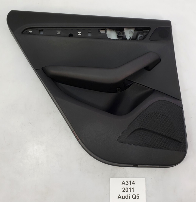 ✅ 2009-2012 OEM Audi Q5 Rear Left Driver Side Interior Door Trim Panel Black