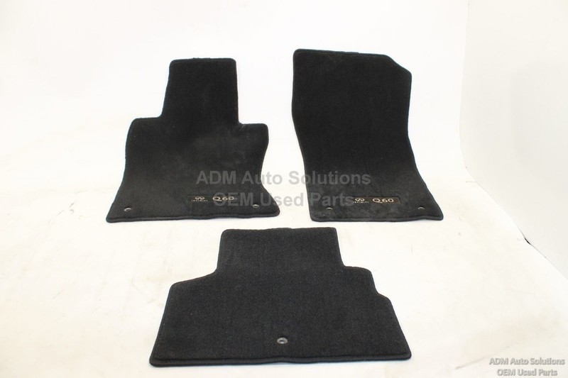 2017-2020 INFINITI Q60 Floor Carpet Liner Cover Mat OEM *SET OF 3*