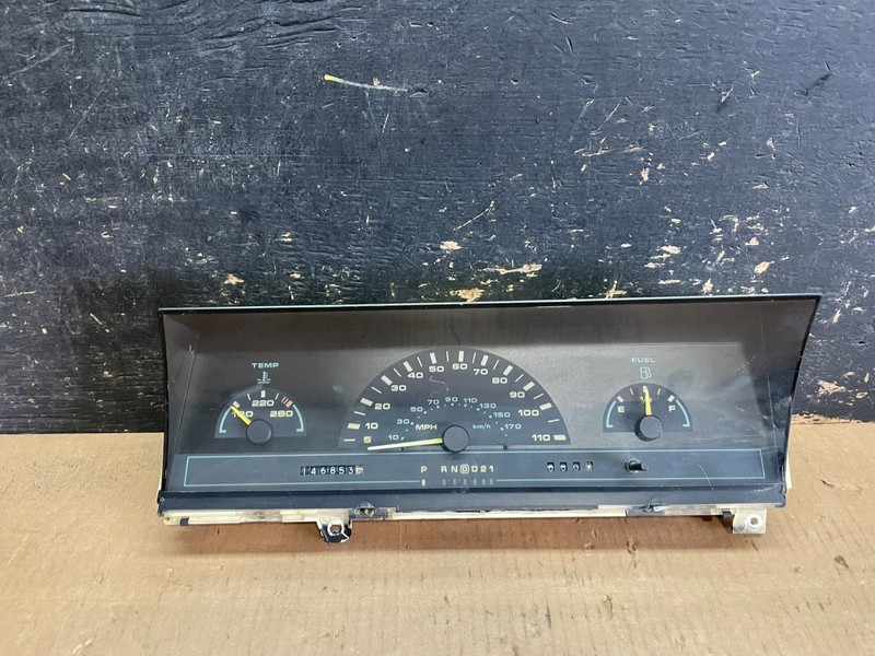 1993 Oldsmobile Cutlass Ciera 3 Speed Transmission Instrument Cluster AA5907