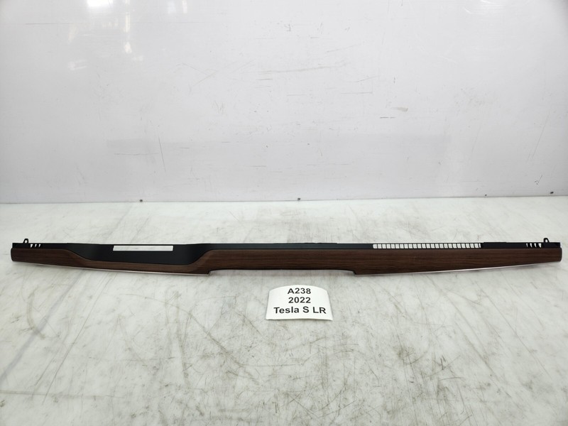 ✅ 21-23 OEM Tesla Model S Dashboard Instrument Panel Dash Decor Trim Wood Assy