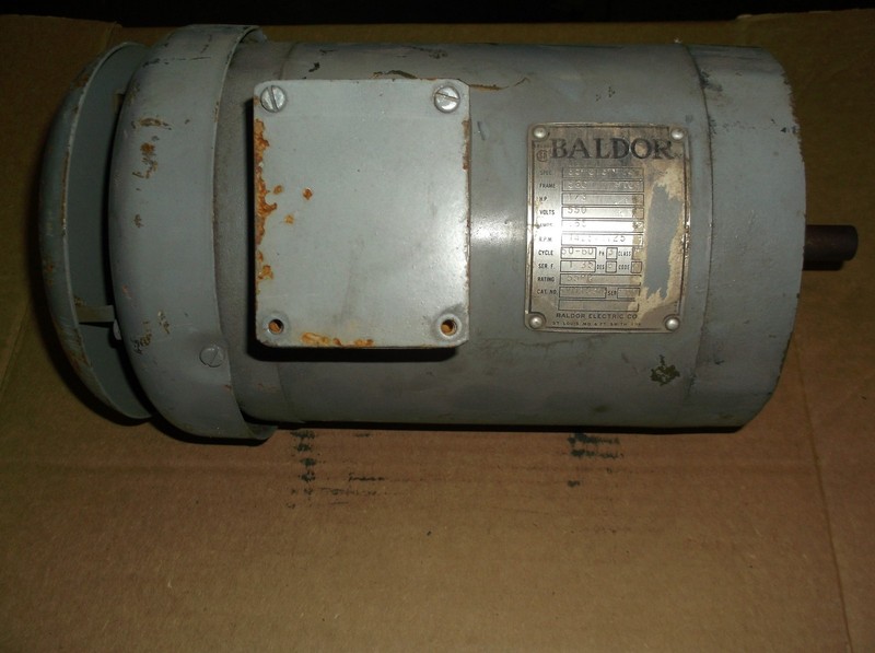 Baldor 1/3 HP 5VM3534 Electric Motor 550V 1425/1725 RPM *FREE SHIPPING*