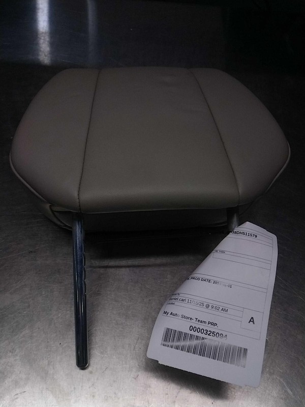 2013 Acura MDX Grey Headrest - Used, 225k Miles, OEM Replacement Part