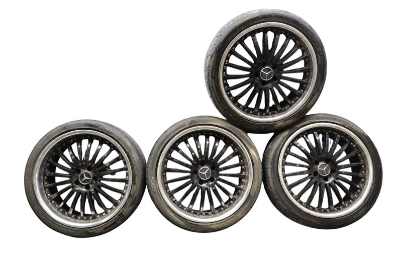 20-inch Mercedes SL550 CLS550 Premium Wheels Black Chrome Lip GTX59 5x112