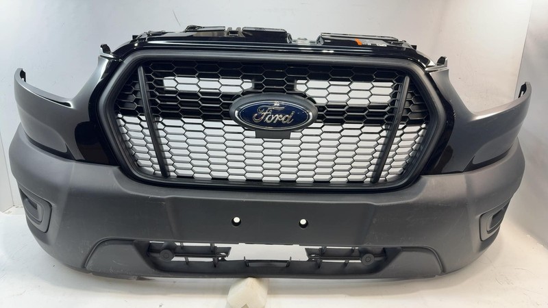2020-2024 Ford Transit Front Black Bumper Assembly W/o Camera Grill W/o Fog OEM