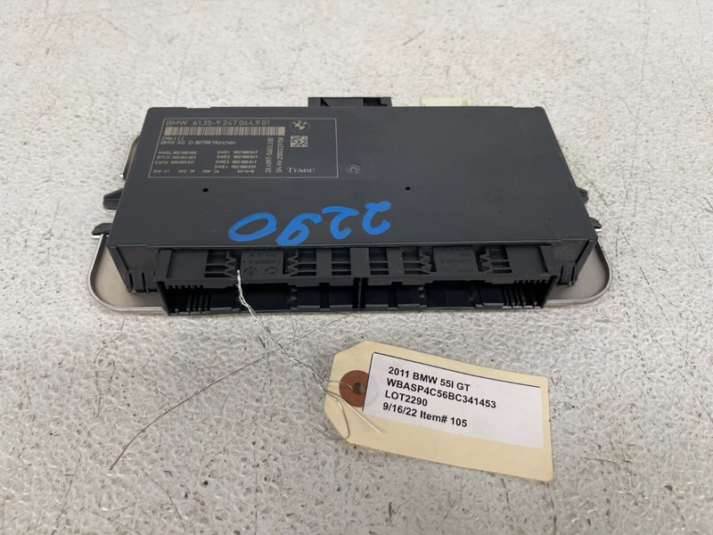 ⭐2010-2017 BMW 5-SERIES F07 FRM FOOTWELL LIGHT CONTROL MODULE UNIT ASSY LOT2290