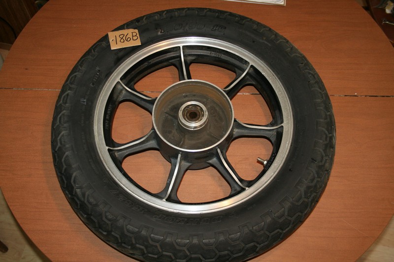1982 Kawasaki LTD 440 KZ 440 Rear Wheel Rim Tire OEM 82