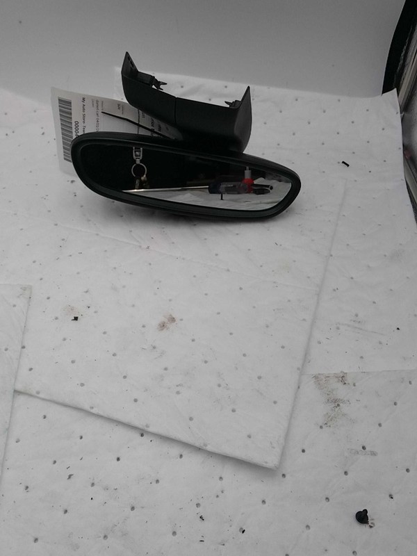 2021 BMW X1 OEM White Interior Rear View Mirror - 38K Miles, Genuine Part