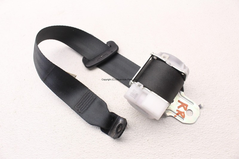 2012 - 2017 MITSUBISHI LANCER ES PASSENGER REAR OUTER SEAT BELT BLACK SEDAN OEM