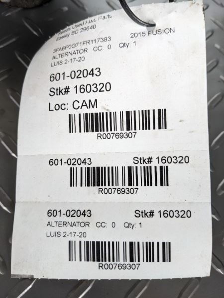Alternator VIN 9 8th Digit Turbo 150 Amp Fits 13-20 FUSION 769307