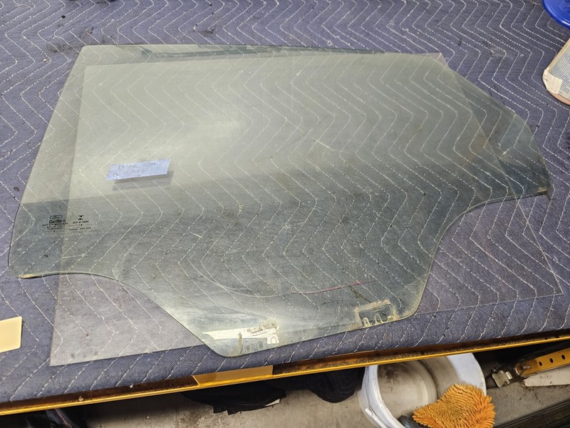 Fits 2011-2019 Ford Fiesta 4Dr Sedan Driver Side Left Rear Door Window Glass