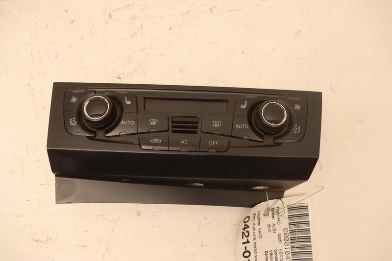 2010-2012 AUDI S4 SEDAN A/C HEATER CLIMATE TEMPERATURE CONTRL PANEL OEM
