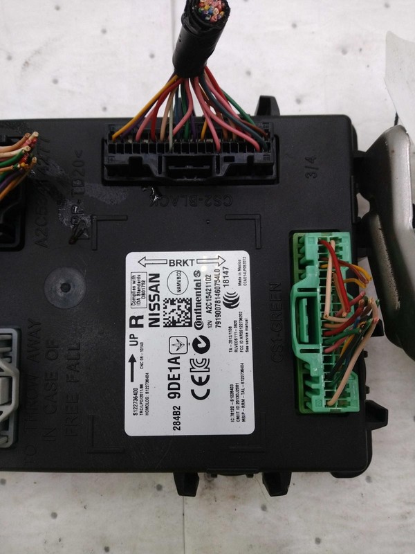2018 Nissan Maxima Body Control Module OEM 284B29DE0A 127K Miles Black