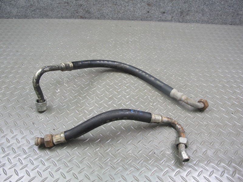 1984-1986 PORSCHE 928 S OIL PRESSURE HOSE LINE SET OF 2