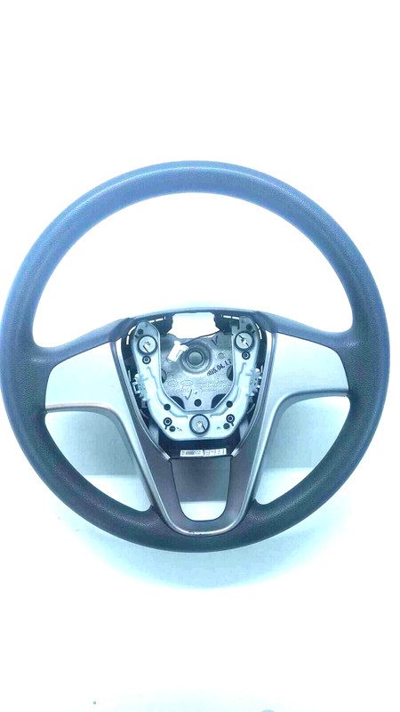 2015 hyundai accent steering wheel w/o leather w/o audio controls black oem