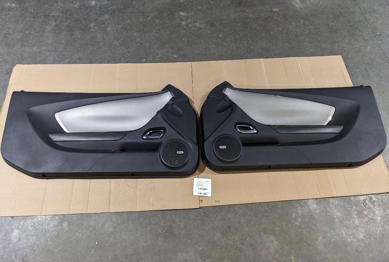 10 15 Camaro SS Interior Right Left Door Panel Pair OEM Silver Panels1192519