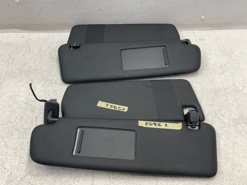 2011-2014 Porsche Cayenne S Left & Right Sunvisor Visor Set Pair Black 1596 OEM