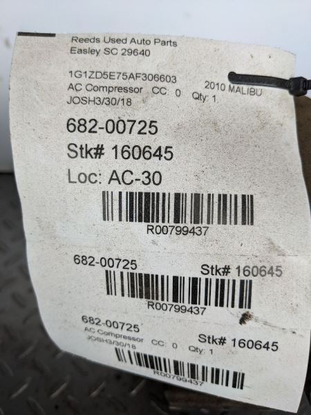 AC Compressor Fits 08-12 MALIBU 799437