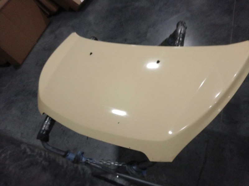 2015 Chevrolet Spark OEM Yellow Hood Panel - Used, Small Paint Chips