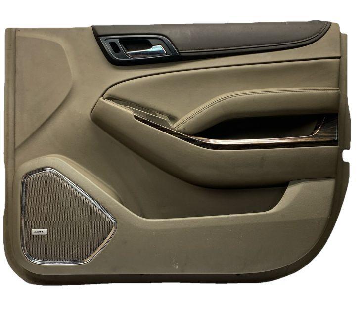 GMC Yukon door panel trim 2015 to 2020 front right side 84104171 beige assy OEM