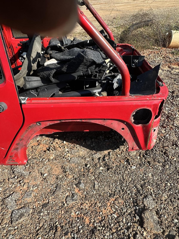 2007-2018 JEEP WRANGLER 4DR REAR LEFT BODY QUARTER PANEL RED PR OEM