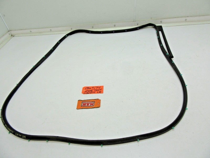 LEFT REAR DOOR RUBBER SEAL STRIP MOLDING CLIPS TO DOOR WEATHER STRIP L LR LH