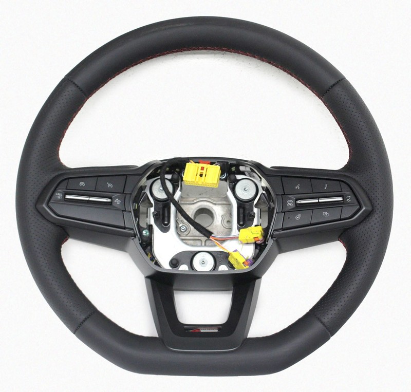 OEM Steering Wheel Base For Acura ZDX A-Spec Black Leather with Red Stitching