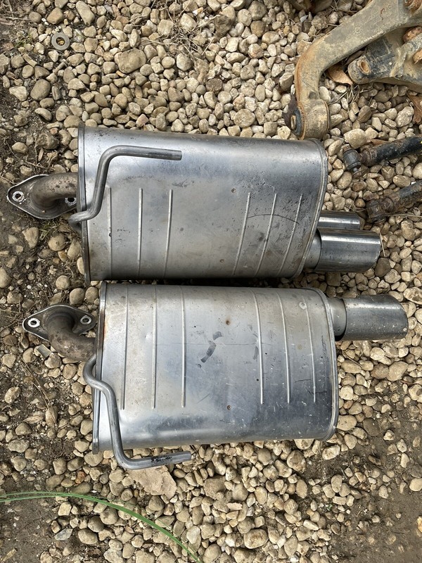15-19 Subaru Impreza STI RH LH Rear OEM Muffler - Nice Pair
