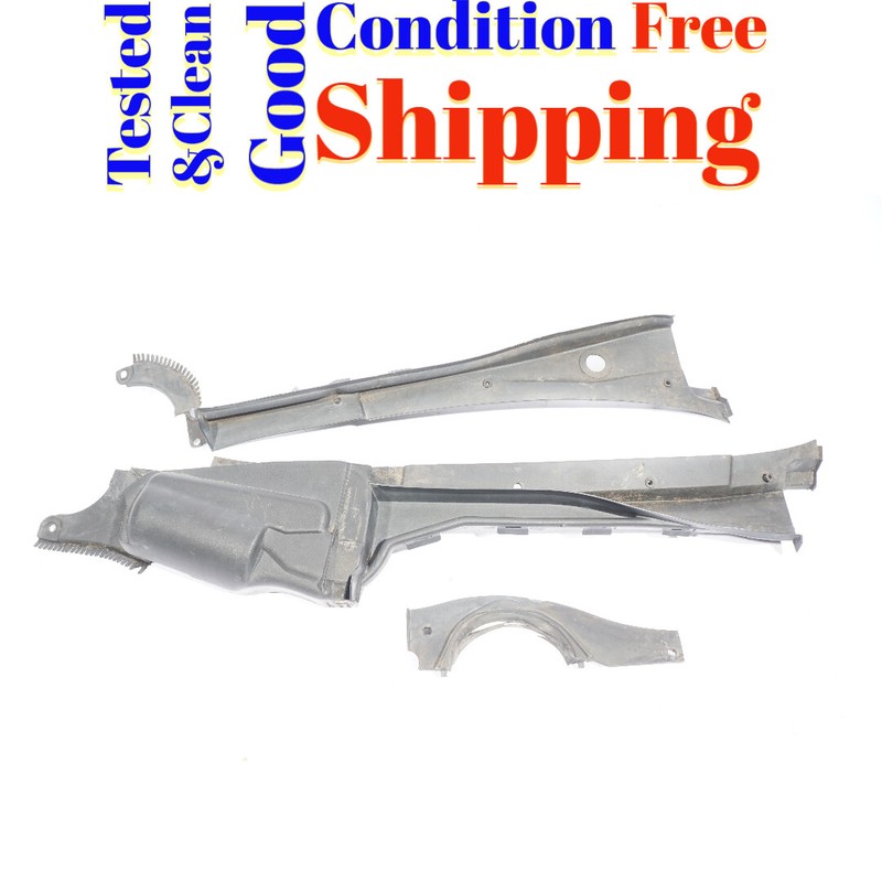 94 95 96 97 98 99 MERCEDES S350D WINDSHIELD WIPER COWL TRIM PANEL SET OF 3 OEM