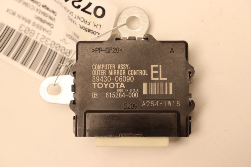2019-2024 LEXUS ES300H FRONT LEFT DRIVER DOOR OUTER MIRROR CONTROL MODULE OEM
