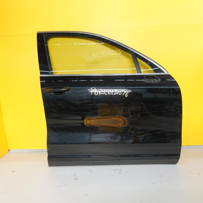 2011-2018 PORSCHE CAYENNE FRONT RIGHT DOOR ASSEMBLY BLACK & GLASS OEM