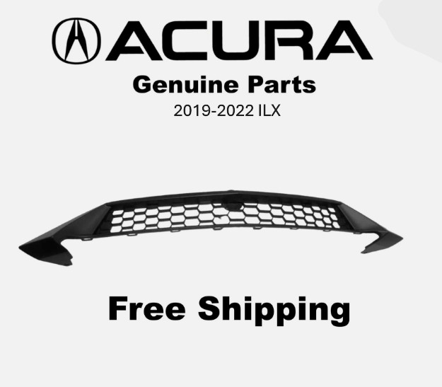 2019 ACURA ILX BUMPER GRILL GRILLE COVER CAP FRONT CENTER LOWER Flat Black CAR