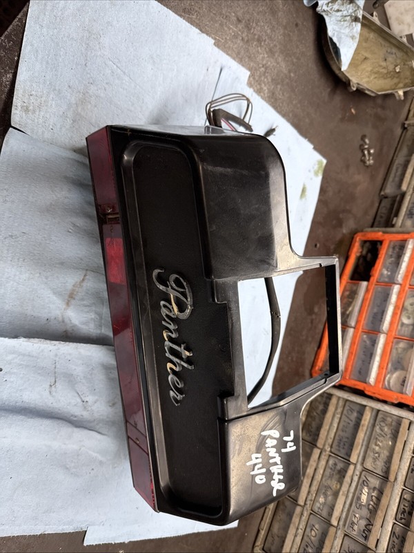 1974 Vintage Snowmobile Arctic Cat Panther 399 Gas Tank Cover Tail Light