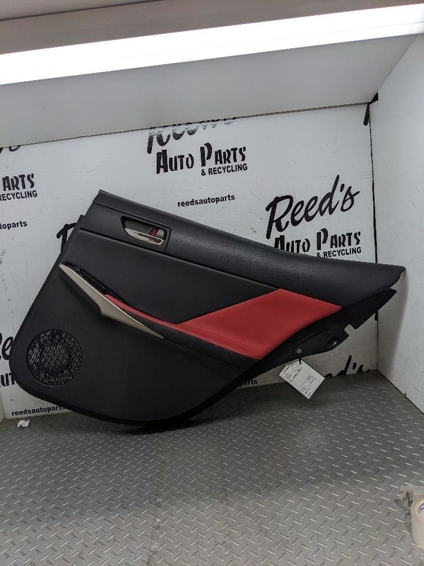 2014 2015 Lexus IS250 Rear Right Pass Interior Door Panel Trim Red1144628