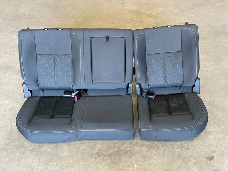 ⭐2017-2021 NISSAN TITAN REAR UPPER & LOWER SEAT CUSHION BLACK LEATHER LOT2572