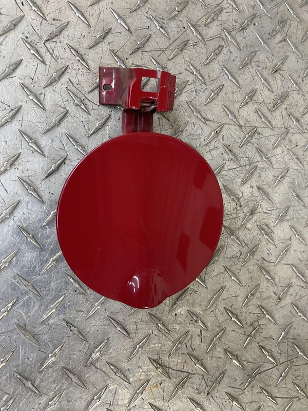 1999-2003 Saab 9-3 Convertible Red Fuel Gas Tank Door Oem Tested