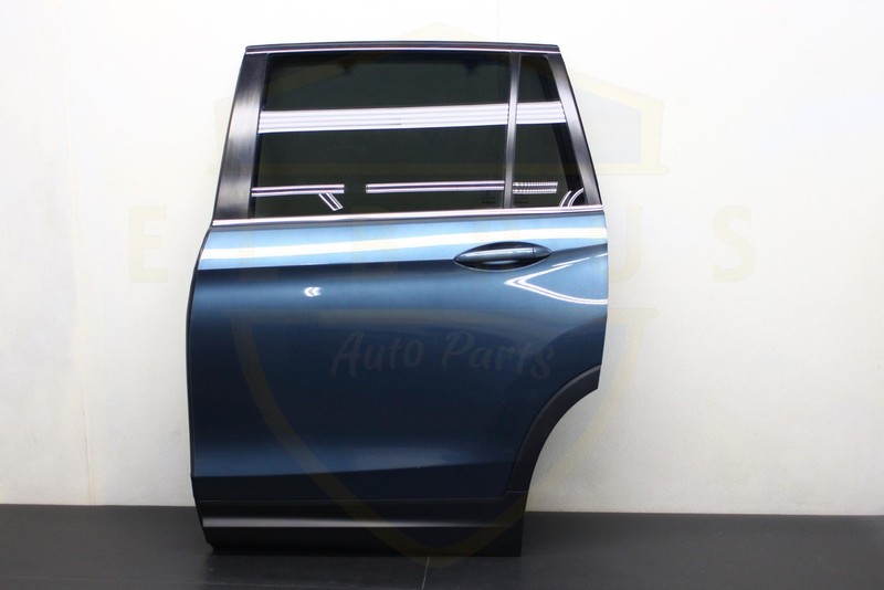 HONDA PILOT EXL 16-22 REAR DRIVER LEFT DOOR ASSEMBLY SUNSHADE W/O ACOUSTIC GLASS