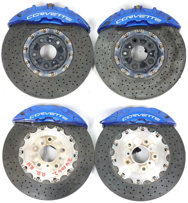 2009-2013 Corvette C6 ZR1 Carbon Ceramic Brake Caliper Rotor Set Front & Rear